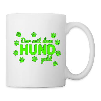 The one with the dog goes saying - Mug - white - Right