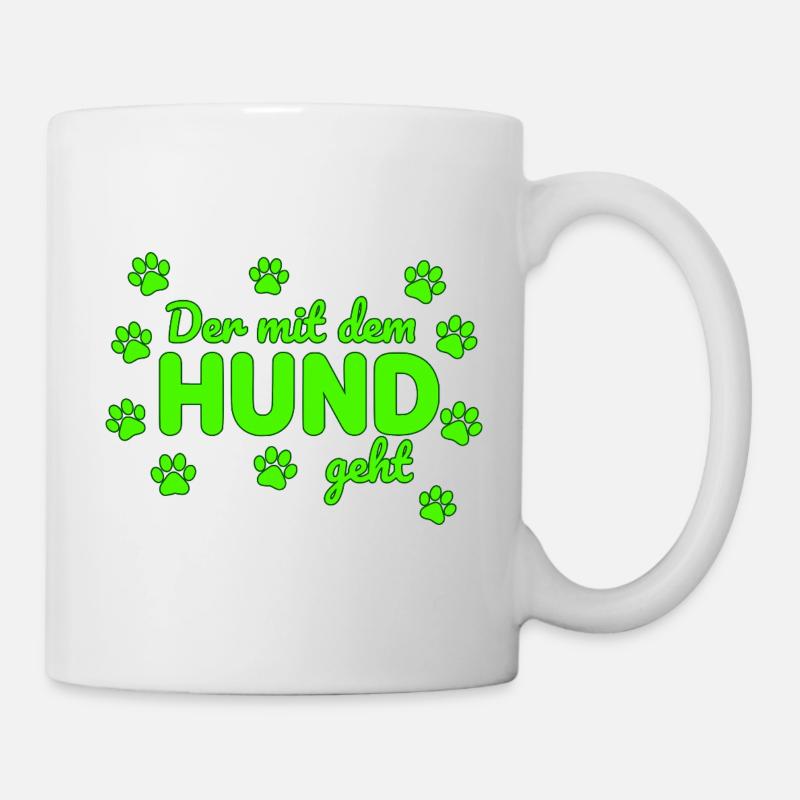 The one with the dog goes saying - Mug - white
