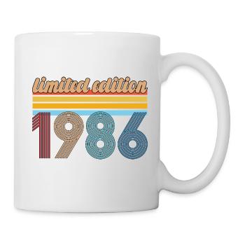 Anniversaire Vintage 1986 Rétro Cadeau Né En 1986 - Mug blanc - blanc - Droite