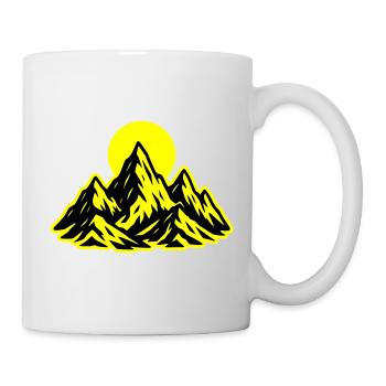 Soleil des montagnes - Mug blanc - blanc - Droite