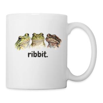 Frösche quaken lustig Froschliebhaber lustig quake - Tasse - Weiß - Rechts