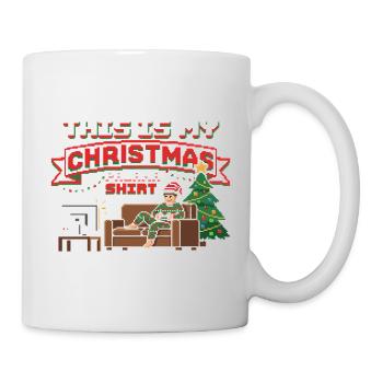 Joueur Pyjama de Noël Drôle Cool Épique Gamer - Mug blanc - blanc - Droite