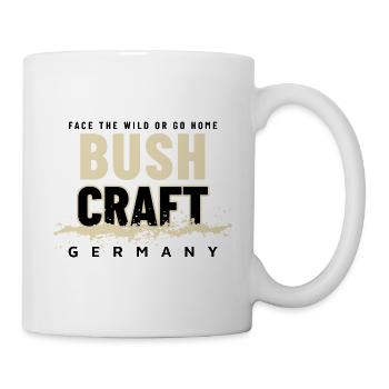 Bushcraft Lettering Outdoor Survival Craft Design - Mug - white - Right