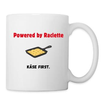Raclette Love - Fromage d’abord - propulsé par Raclette - Mug blanc - blanc - Droite