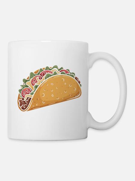 Cartoon Taco Fiesta - Tasse - Weiß