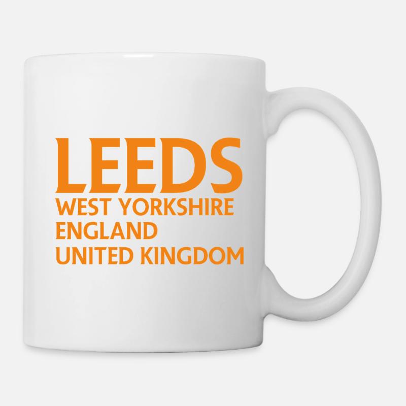 Leeds – England Liedtextdesign - Tasse - Weiß