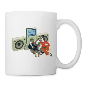PEACE LOVERS - nice people - Mug - white - Right