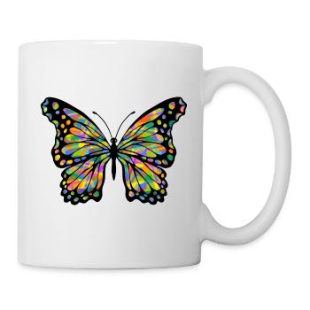 papillon - Mug blanc - blanc - Droite