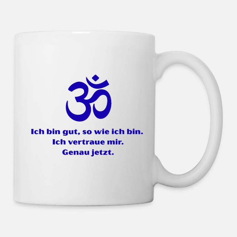 Om Symbol Self-Confidence Now - Mug - white