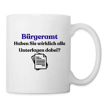 Citizen's Office Blue Typography Shirt - Mug - white - Right