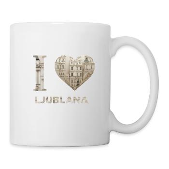 J’adore Ljubljana – Design architectural urbain - Mug blanc - blanc - Droite