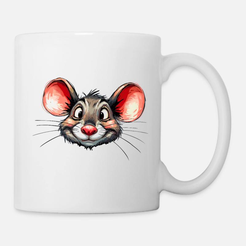 Maus - Tasse - Weiß