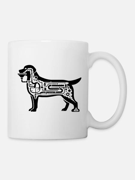 hund verdauung mechanisch - Tasse - Weiß