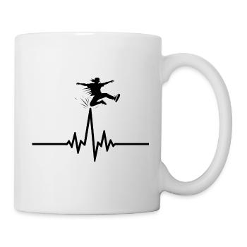 Saute par-dessus la ligne de sauvetage - Mug blanc - blanc - Droite