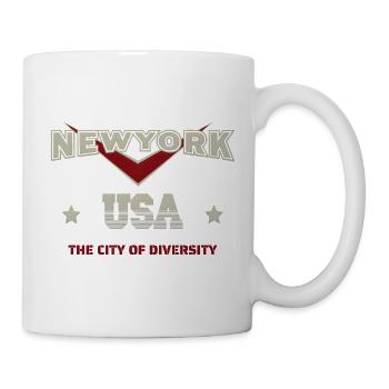 New York City USA - La Ville de la Diversité - Mug blanc - blanc - Droite