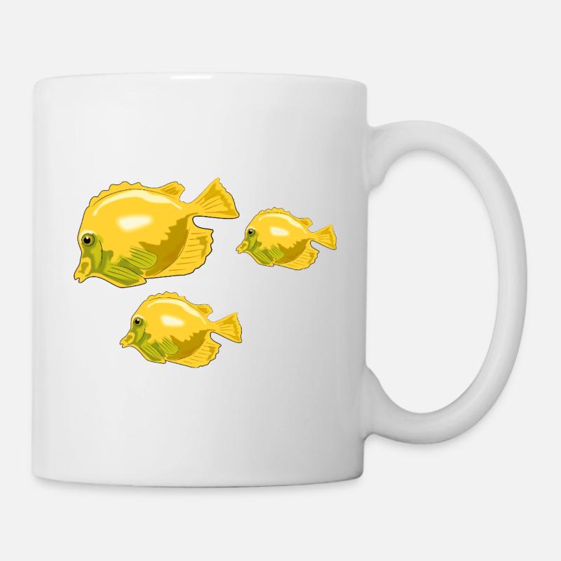 Poissons - Mug blanc - blanc