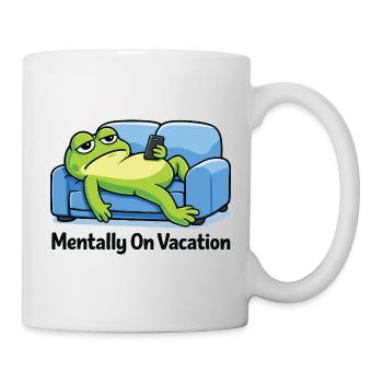 Lustiges Frosch-Meme - Tasse - Weiß - Rechts