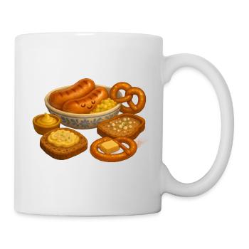 Assiette à saucisses - Mug blanc - blanc - Droite