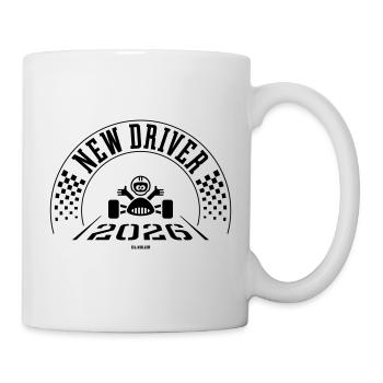 New Driver 2026 (Driving Licence / Black) - Mug - white - Right