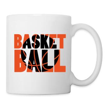 Basketball / Basketball / Basktet-Ball / Sport - Tasse - Weiß - Rechts