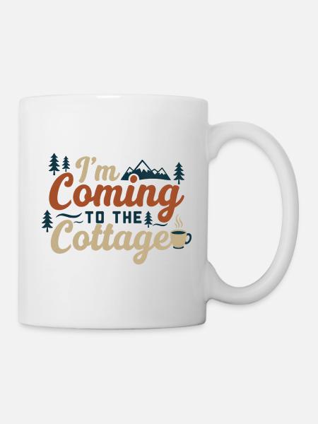 Ich komme zur Hütte - Tasse - Weiß