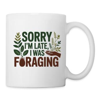 Herbalist Sorry Im Late I Was Foraging Profession - Mug - white - Right
