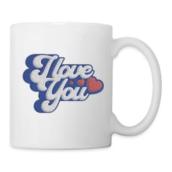 Ich liebe dich – Botschaft der Liebe - Tasse - Weiß - Rechts