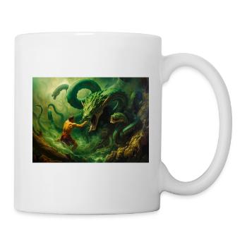 Héraclès combat l’Hydre de Lerne - Mug blanc - blanc - Droite