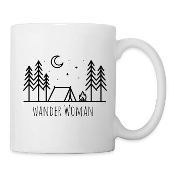 Wander Woman Randonnée Montagnes Wanderwoman - Mug blanc - blanc - Droite