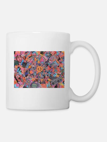 Bitcoin Bazooka - PopArt 3 - Mug - white