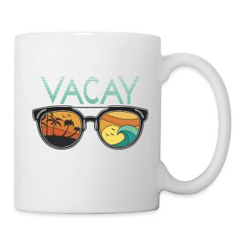 Fun holiday & surfer design - Mug - white - Right