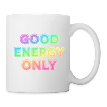 Good Energy Only – Positive Statement Typography - Mug - white - Right