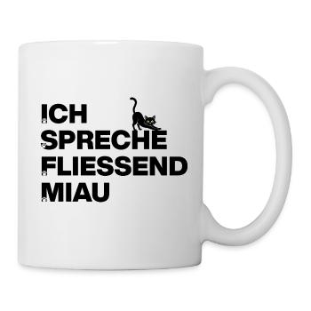 I SPEAK FLUENTLY MEOW, CAT FAN CATLOVER - Mug - white - Right