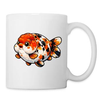 High Quality Calico Ranchu Goldfish - Tasse - Weiß - Rechts