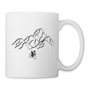 Bike Mountain - Mug blanc - blanc - Droite
