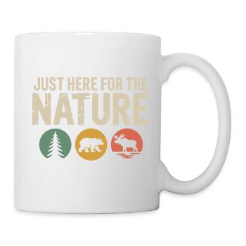 Nature Icons: Tree Bear Moose Silhouettes - Mug - white - Right