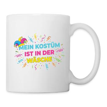 Mon costume dans la blanchisserie – Chemise drôle de carnaval - Mug blanc - blanc - Droite