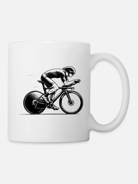 Fresh road bike motif for road bike - Mug - white