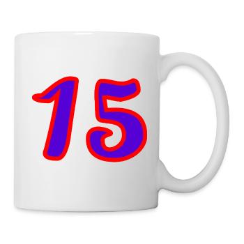 15. 15 YEARS. 15th ANNIVERSARY. 15 YEAR ANNIVERSARY. - Mug - white - Right