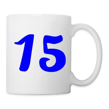 15. 15 ANS. 15e ANNIVERSAIRE. ANNIVERSAIRE 15 ANS. - Mug blanc - blanc - Droite