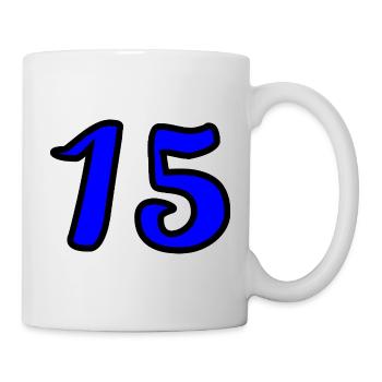 15. 15 ANS. 15e ANNIVERSAIRE. ANNIVERSAIRE 15 ANS. - Mug blanc - blanc - Droite