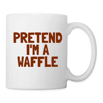 Frühstück an Halloween: Ich tu so, als wäre ich ei - Tasse - Weiß - Rechts
