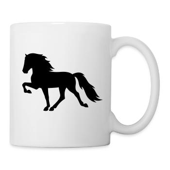 Tölter Islandpferd - Tasse - Weiß - Rechts