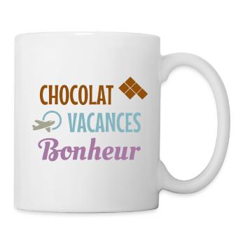 Schokoladenfeiertagsglück - Tasse - Weiß - Rechts