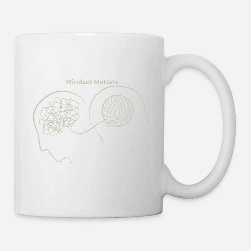 Mindset Matters: Gedankenknoten - Tasse - Weiß