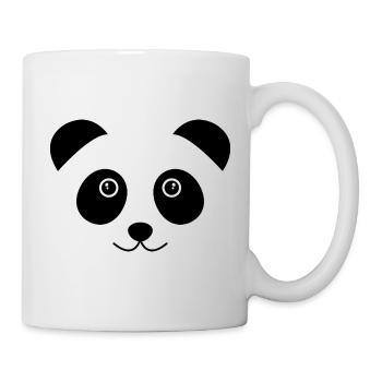 Visage de panda - Mug blanc - blanc - Droite
