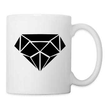 Diamant - Tasse - Weiß - Rechts