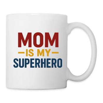 Mom Superhero — Bold Typography - Mug - white - Right