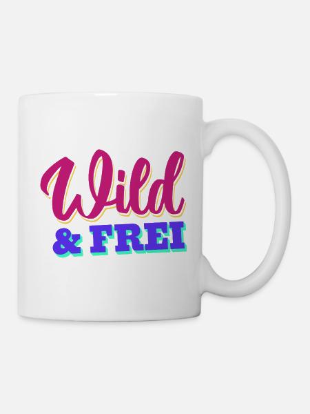 Sauvage et libre - Mug blanc - blanc