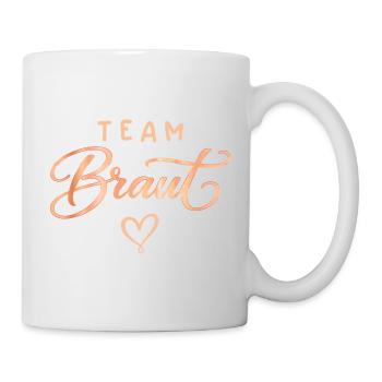 Fête de garçon T-shirt féminin Équipe de célibataires Mariée - Mug blanc - blanc - Droite